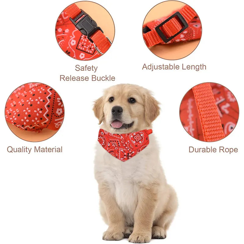 Adjustable pet Scarf for Cat, Dogs  Bandana Collar birthday Part Dress Up set accessories